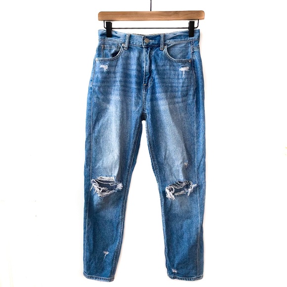 American Eagle Outfitters Denim - AMERICAN EAGLE Mom Distressed Ripped Jeans 0 Short
